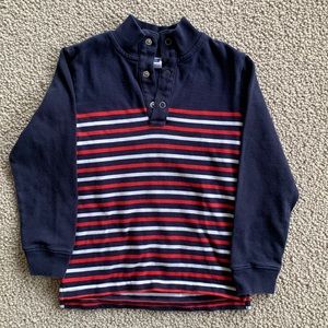 NWT Janie and Jack Red & Blue Stripped Boys Top Sz 6 (runs small)